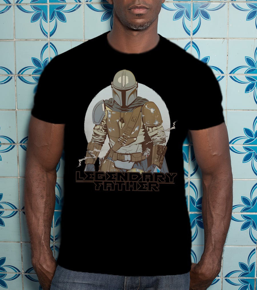 Star Wars The Mandalorian Legendary Father Father's Day T-Shirt