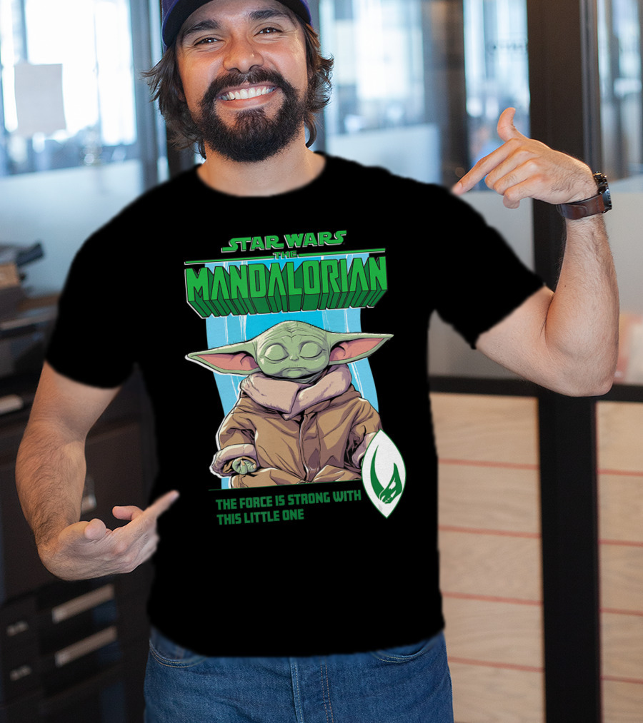 Star Wars The Mandalorian Grogu The Force Is Strong With This Little One T-Shirt