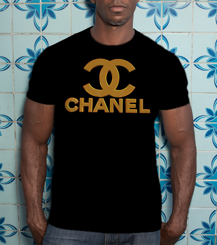 CHA.NEL Fashions Iconic Style Double C Gold T-Shirt