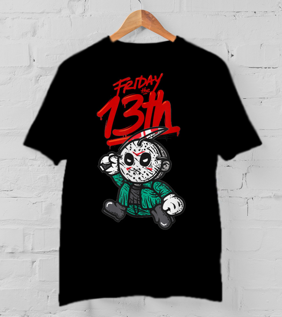 Friday The 13th Cute Baby Horror Characters Playing Horror T-Shirt
