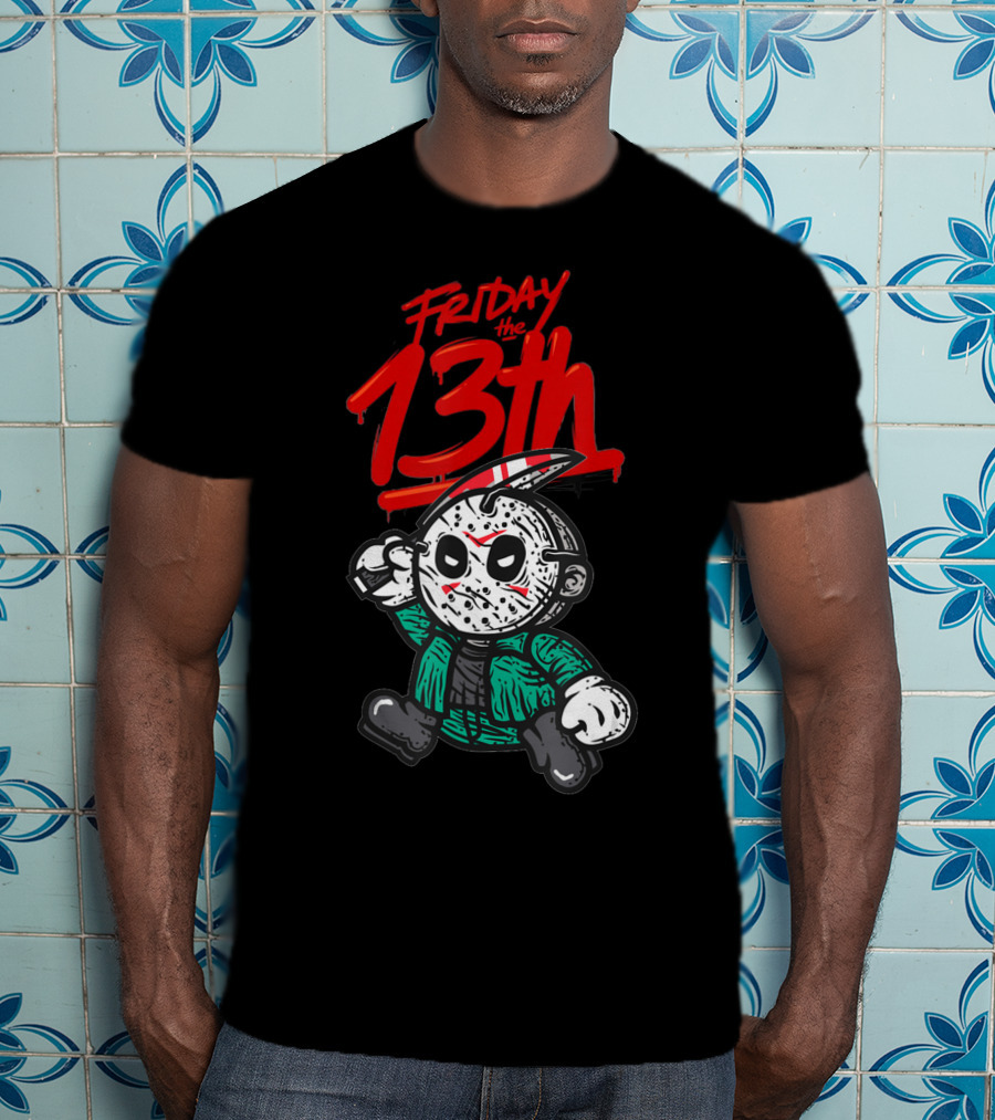 Friday The 13th Cute Baby Horror Characters Playing Horror T-Shirt