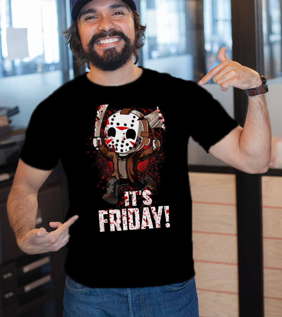 It's Friday 13th Funny Halloween Horror Movie Humor T-Shirt