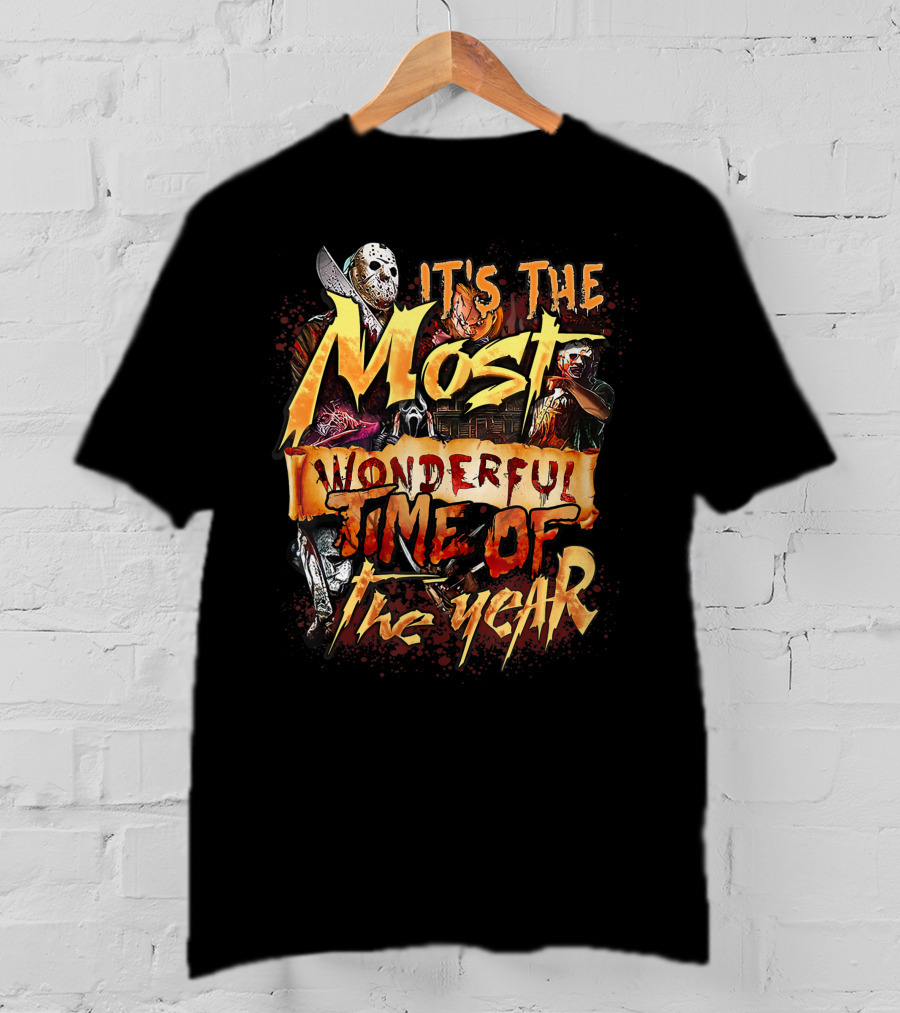 It's The Most Wonderful Time Of The Year Horror Character Movie Halloween T-Shirt