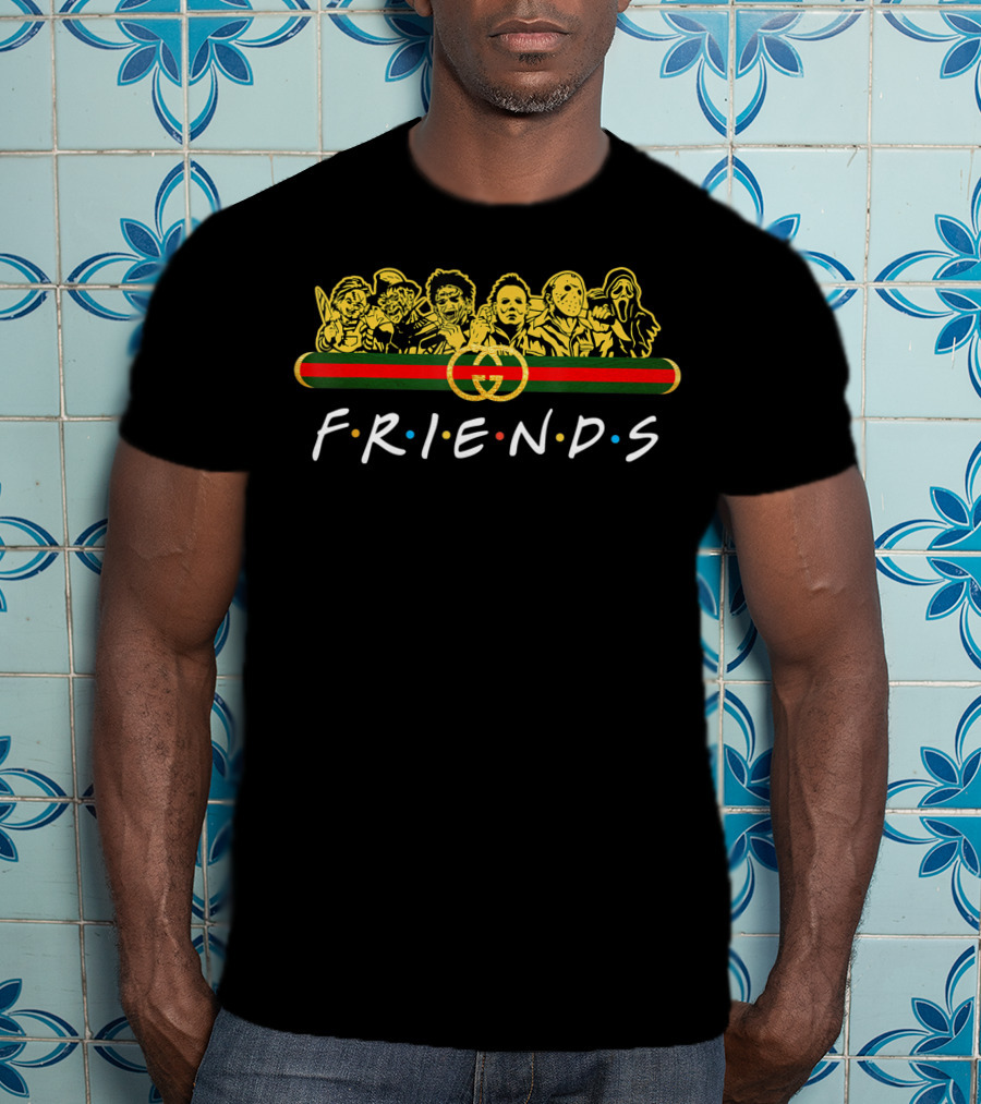 Vintage Horror Icons Friends Halloween Costume T-Shirt