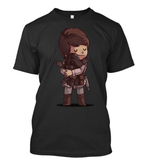 Luke Darth Vader Need Love Hugging Scene T-Shirt