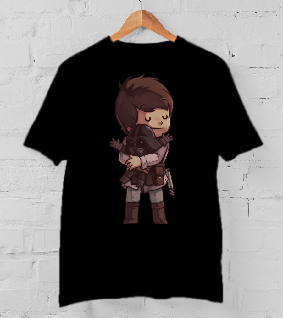 Luke Darth Vader Need Love Hugging Scene T-Shirt