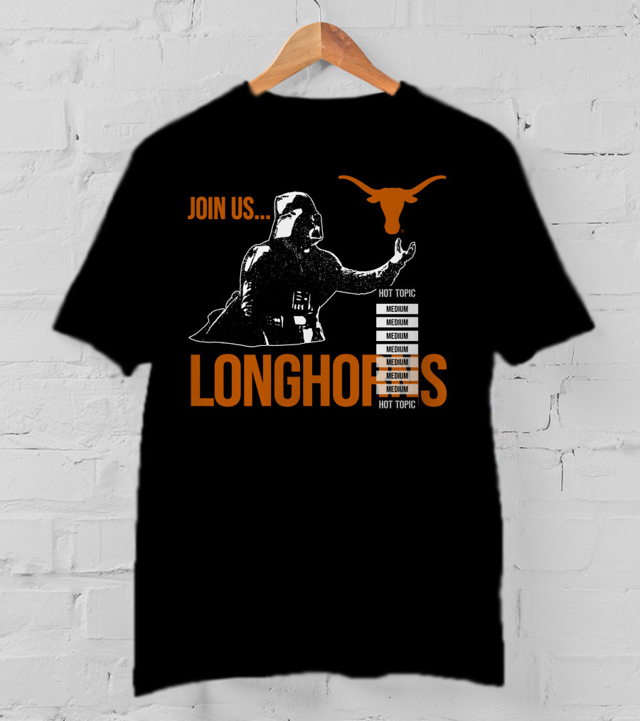 Join Us Darth Vader Longhorns Medium Hot Topic T-Shirt