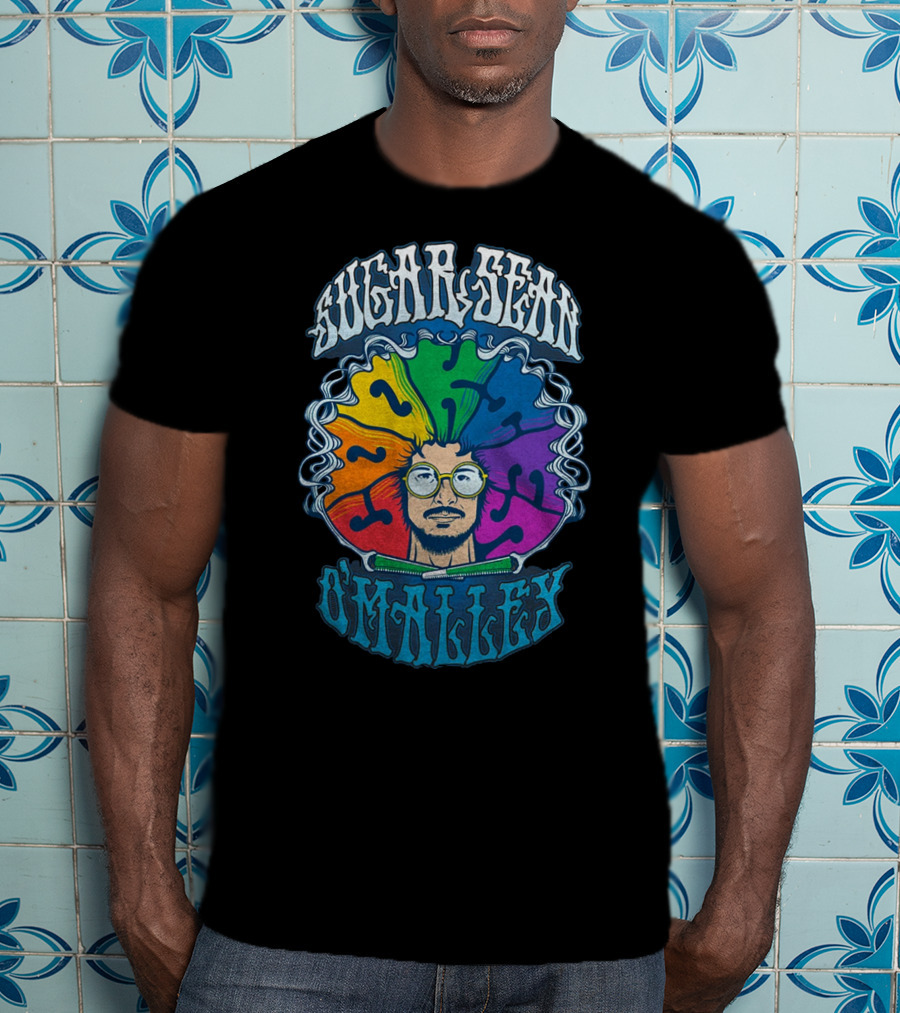 Sugar Sean O'Malley Psychedelic Rainbow T-Shirt