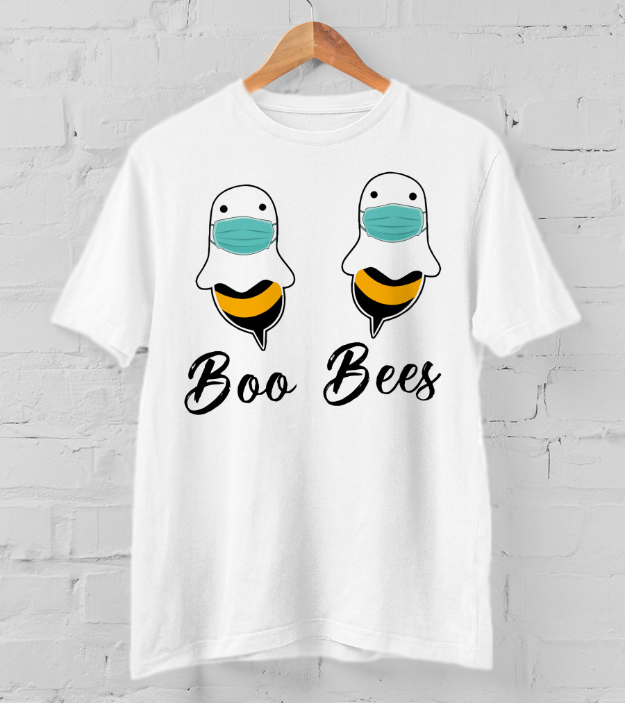 Boo Bees Masked Ghosts Beehive Humor T-Shirt