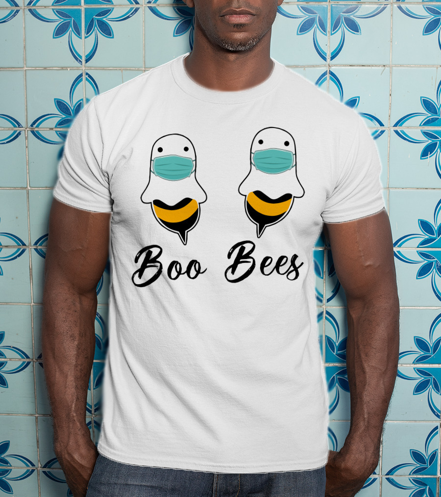 Boo Bees Masked Ghosts Beehive Humor T-Shirt