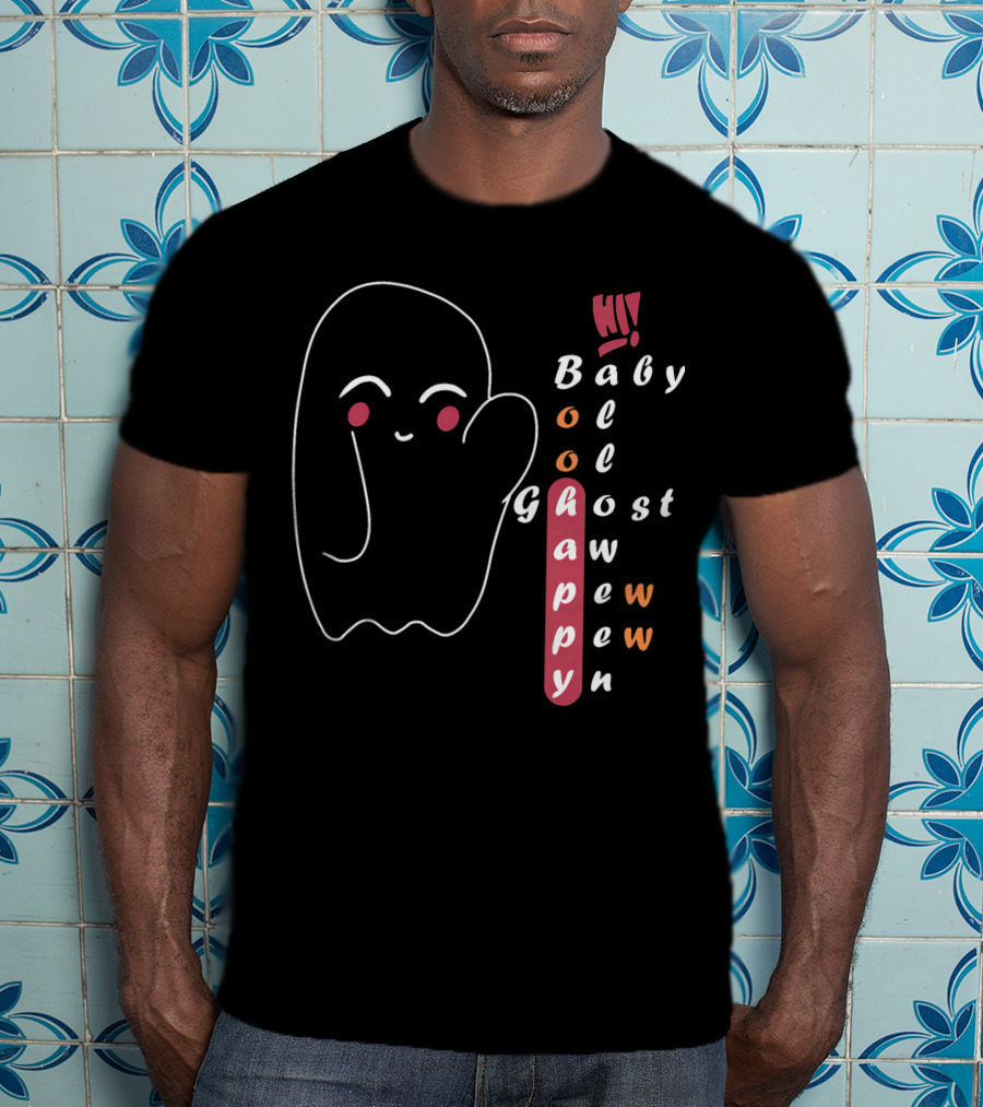 Hi Happy Boo Baby Ghost Halloween T-Shirt