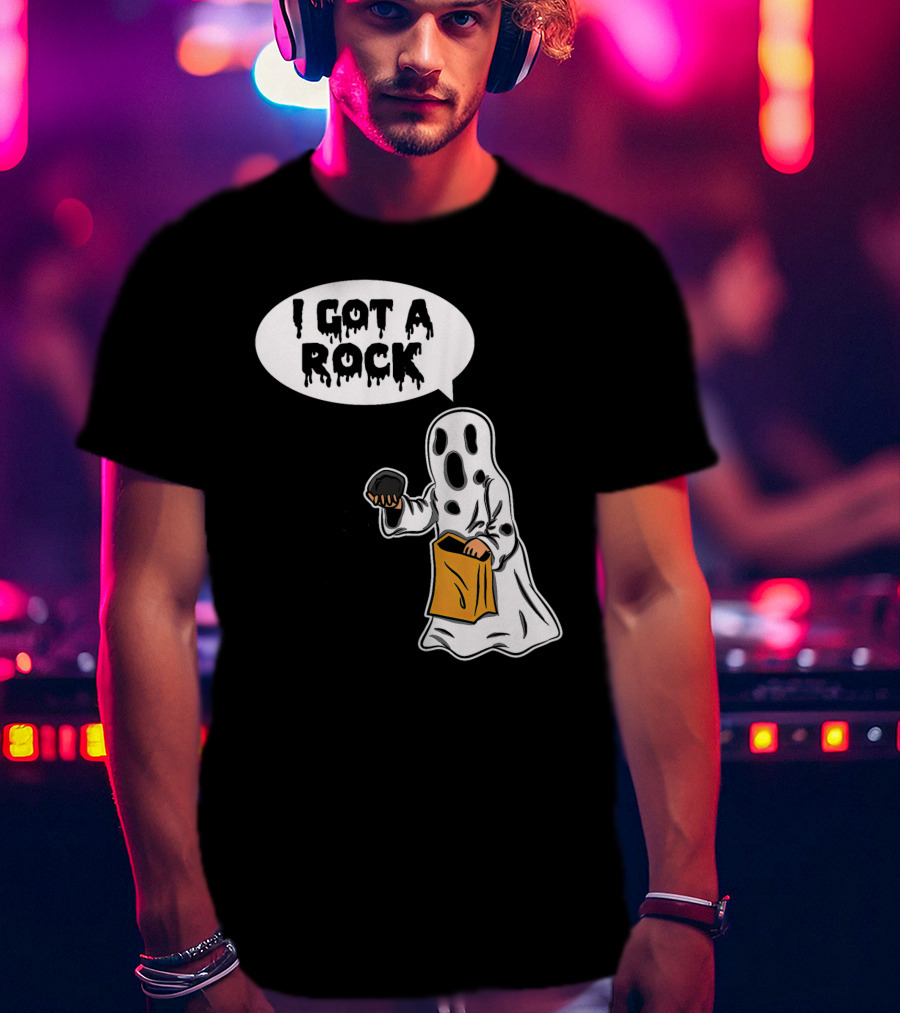 I Got A Rock Ghost Trick-or-Treating Halloween Humor T-Shirt