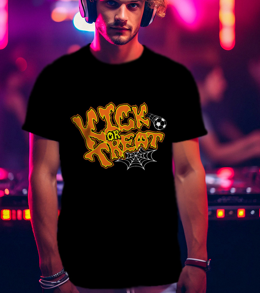 Kick Or Treat Halloween Soccer T-Shirt