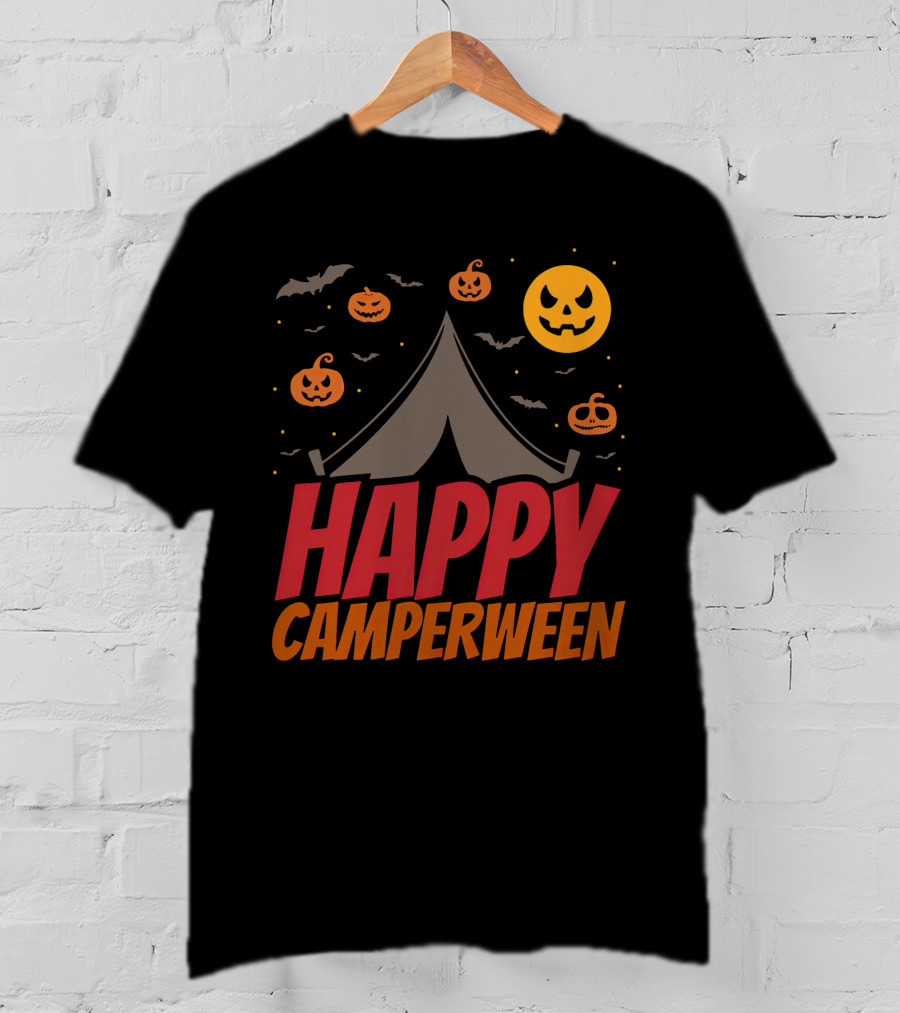 Happy Camperween Halloween Camping Outdoor T-Shirt