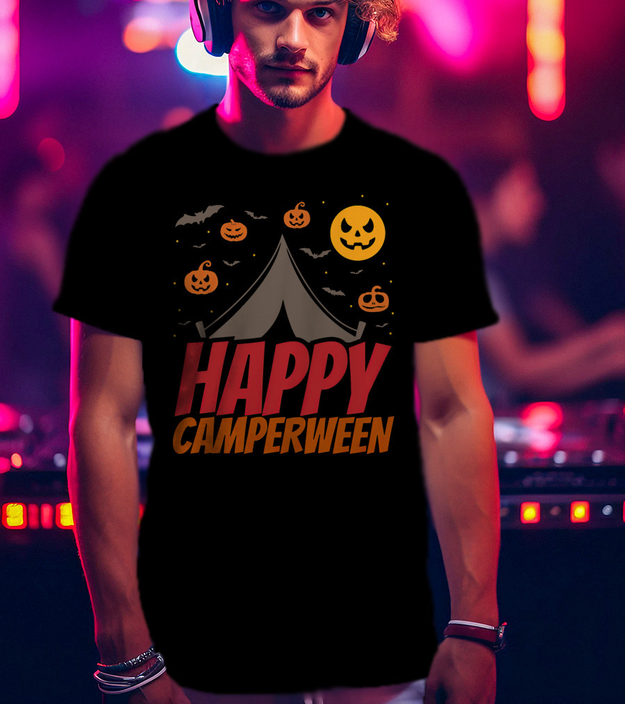 Happy Camperween Halloween Camping Outdoor T-Shirt