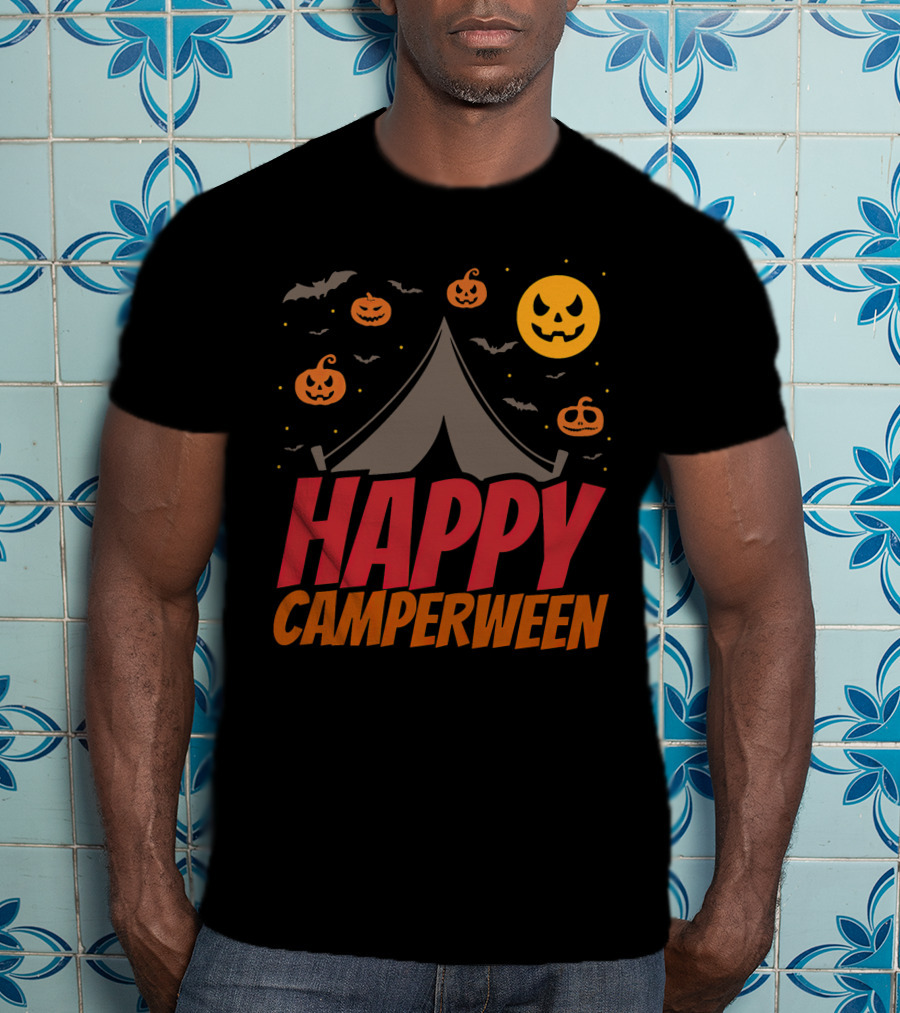 Happy Camperween Halloween Camping Outdoor T-Shirt