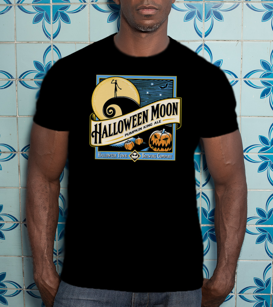 Halloween Moon Pumpkin King Ale Halloween Town Brewing Company T-Shirt