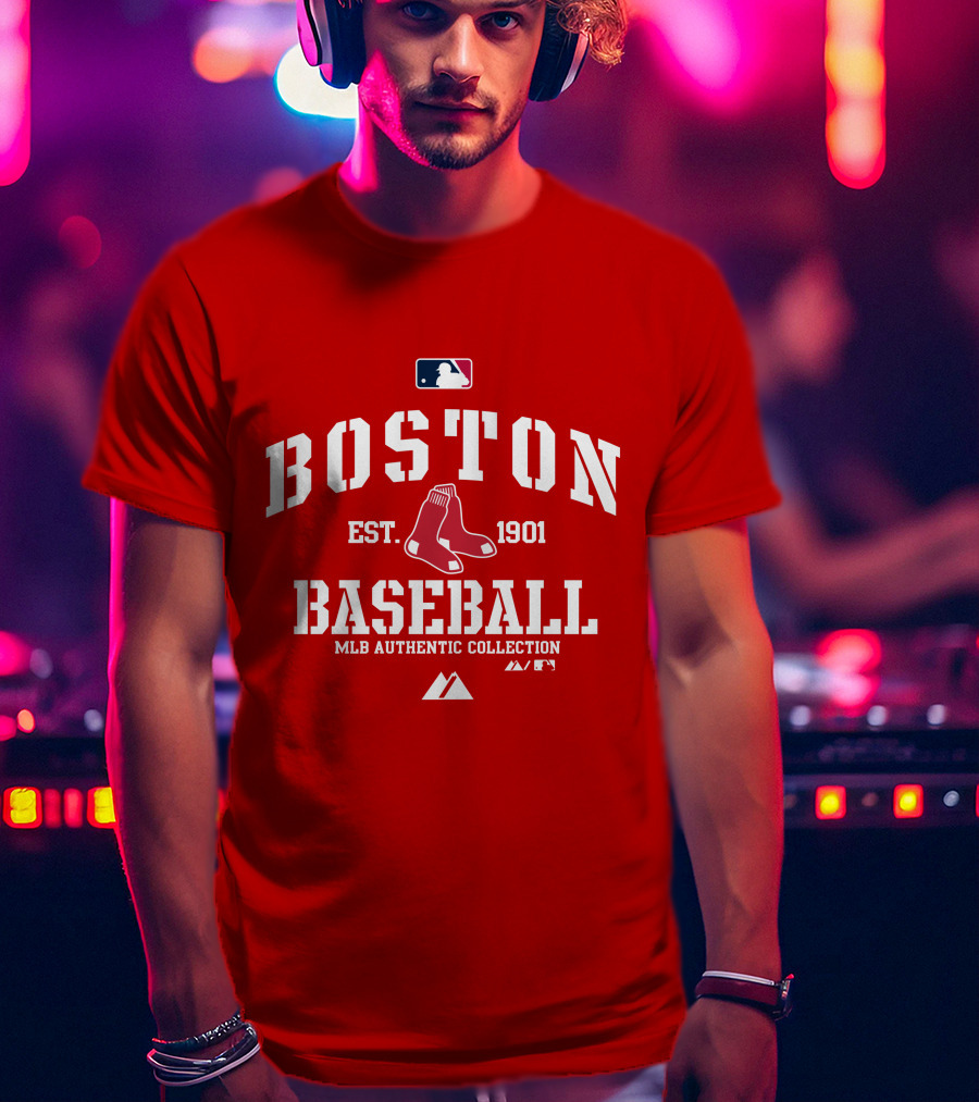 Boston Established 1901 MLB Authentic Collection Baseball T-Shirt