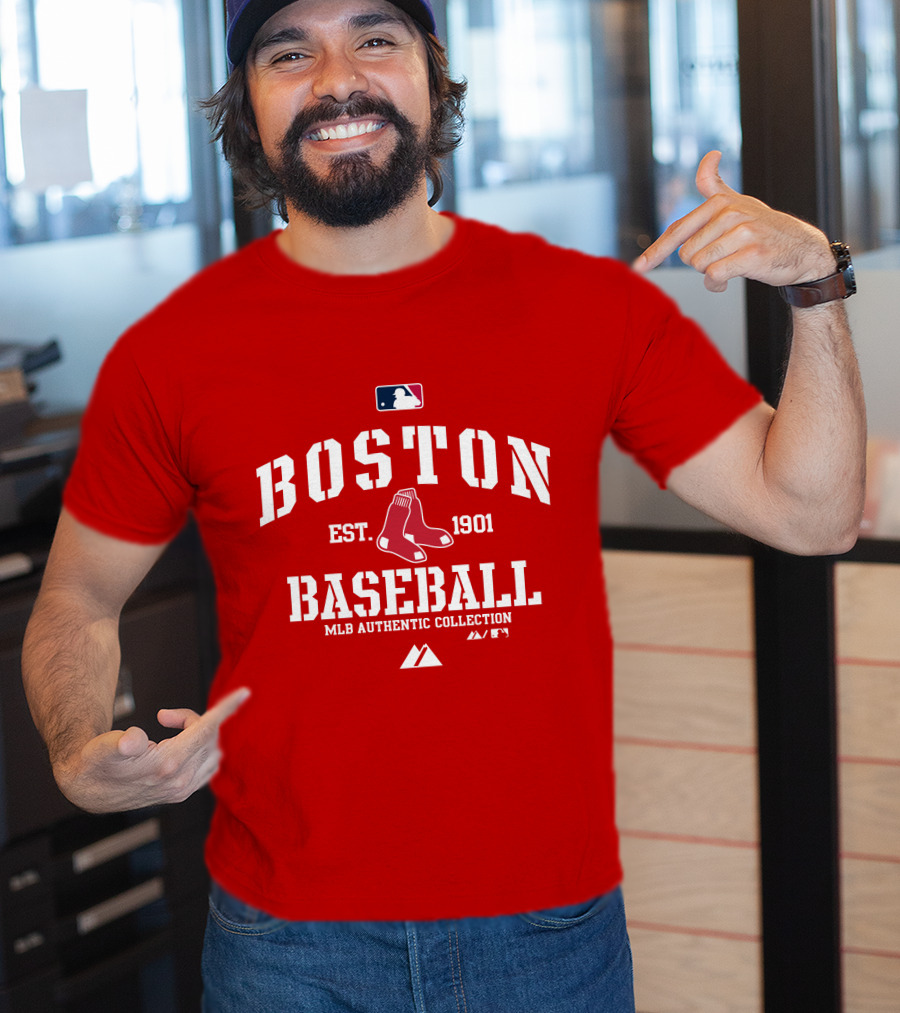 Boston Established 1901 MLB Authentic Collection Baseball T-Shirt