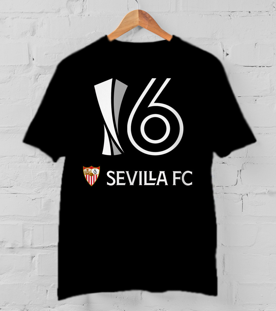 6 Europa League Titles Sevilla FC 16 T-Shirt