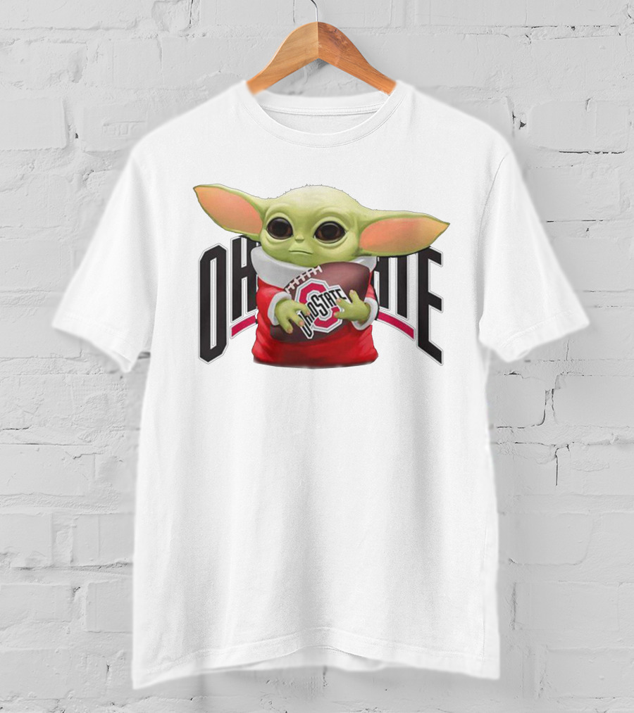 Baby Yoda Ohio State Football T-Shirt