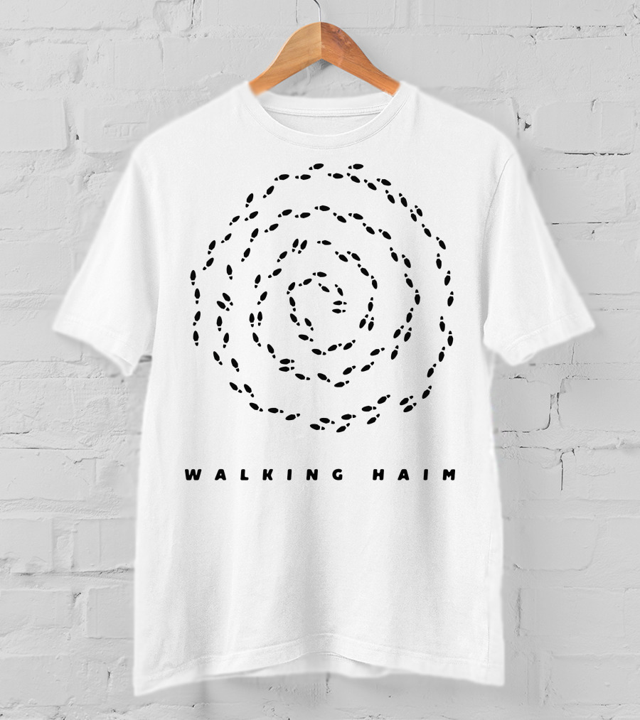 Walking Haim Footprint Spiral T-Shirt