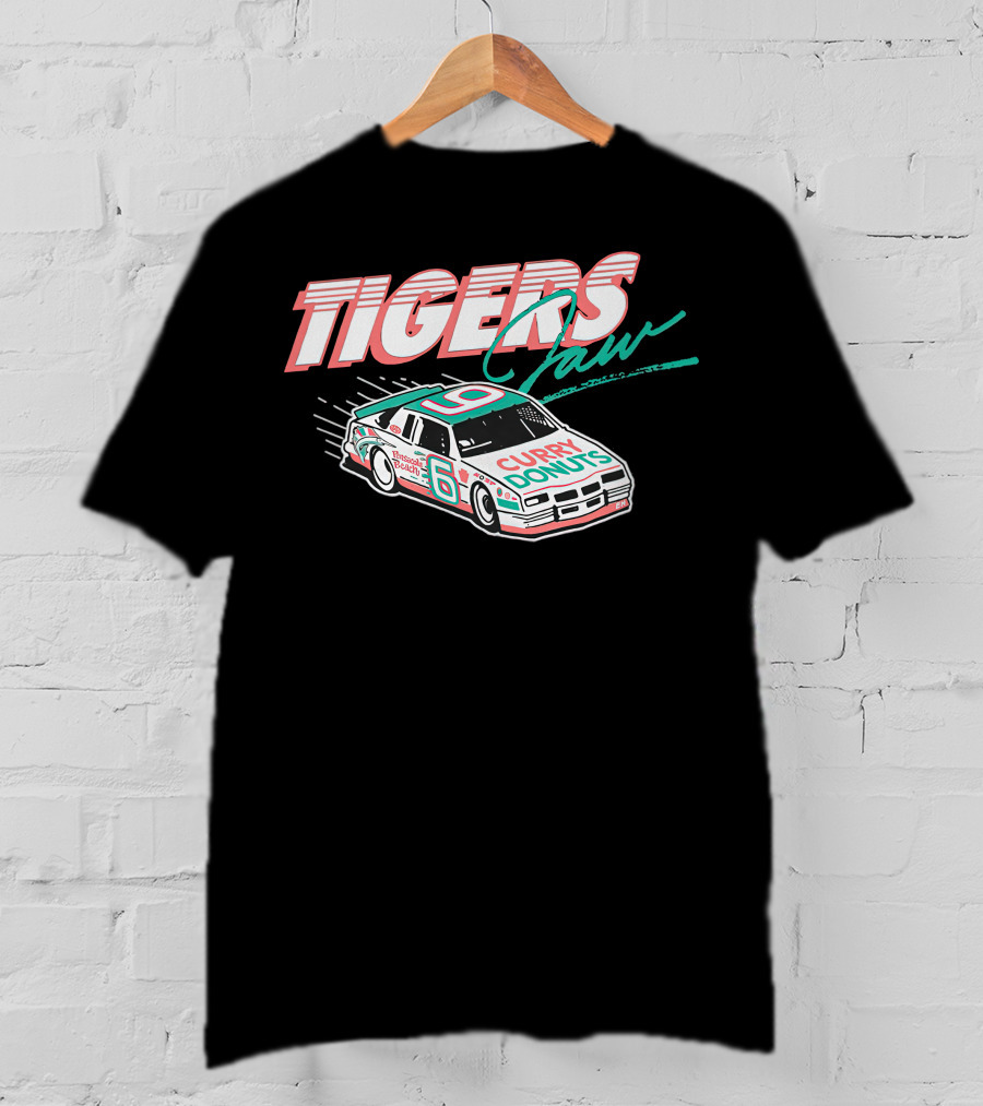 Tigers Jaw Curry Donuts Racing Car 6 Number 9 T-Shirt