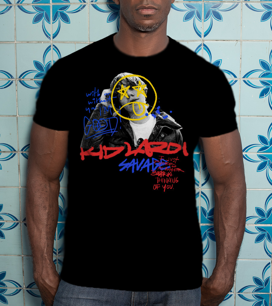 Kid Laroi Savage Thinking Of You Star Face Graffiti T-Shirt