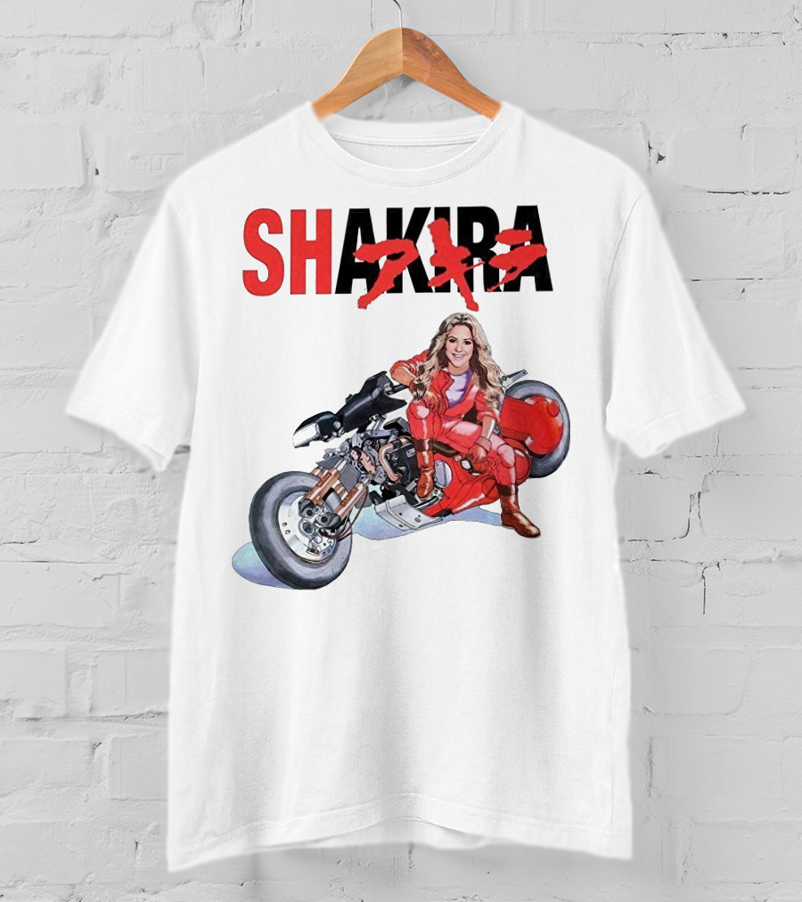 SHAKIRA Akira Anime Motorcycle Rider T-Shirt