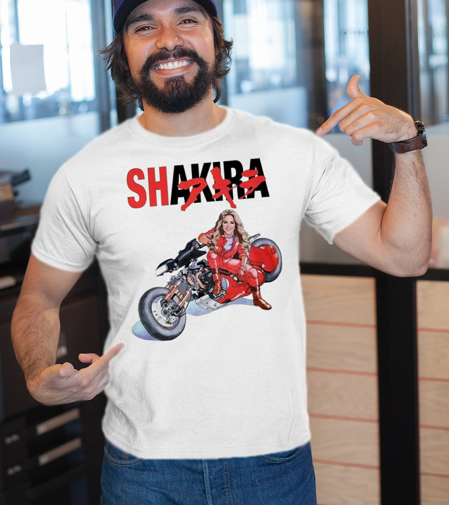 SHAKIRA Akira Anime Motorcycle Rider T-Shirt