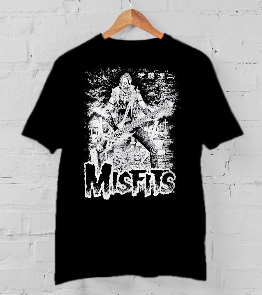 MISFITS Junji Ito Merch Font T-Shirt