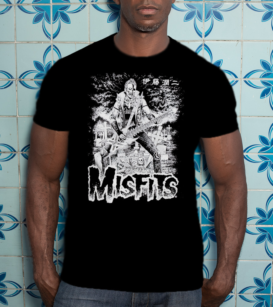 MISFITS Junji Ito Merch Font T-Shirt