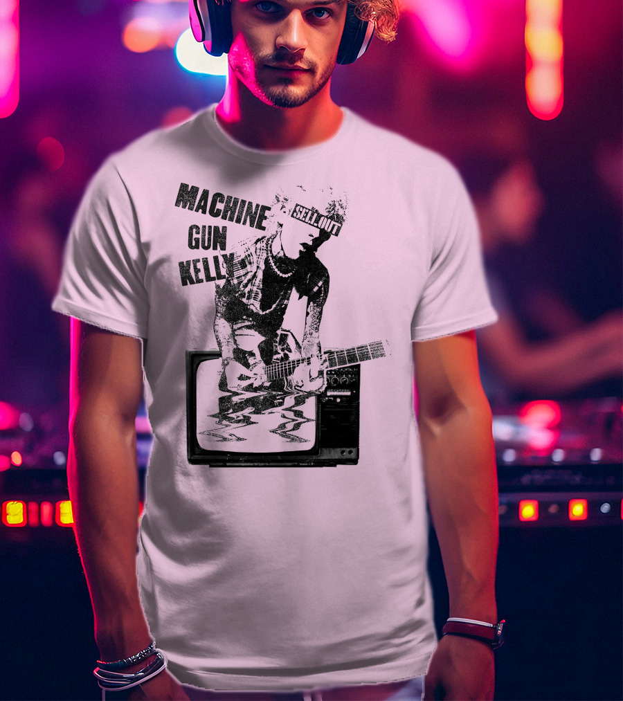 Machine Gun Kelly Sellout TV Guitar T-Shirt