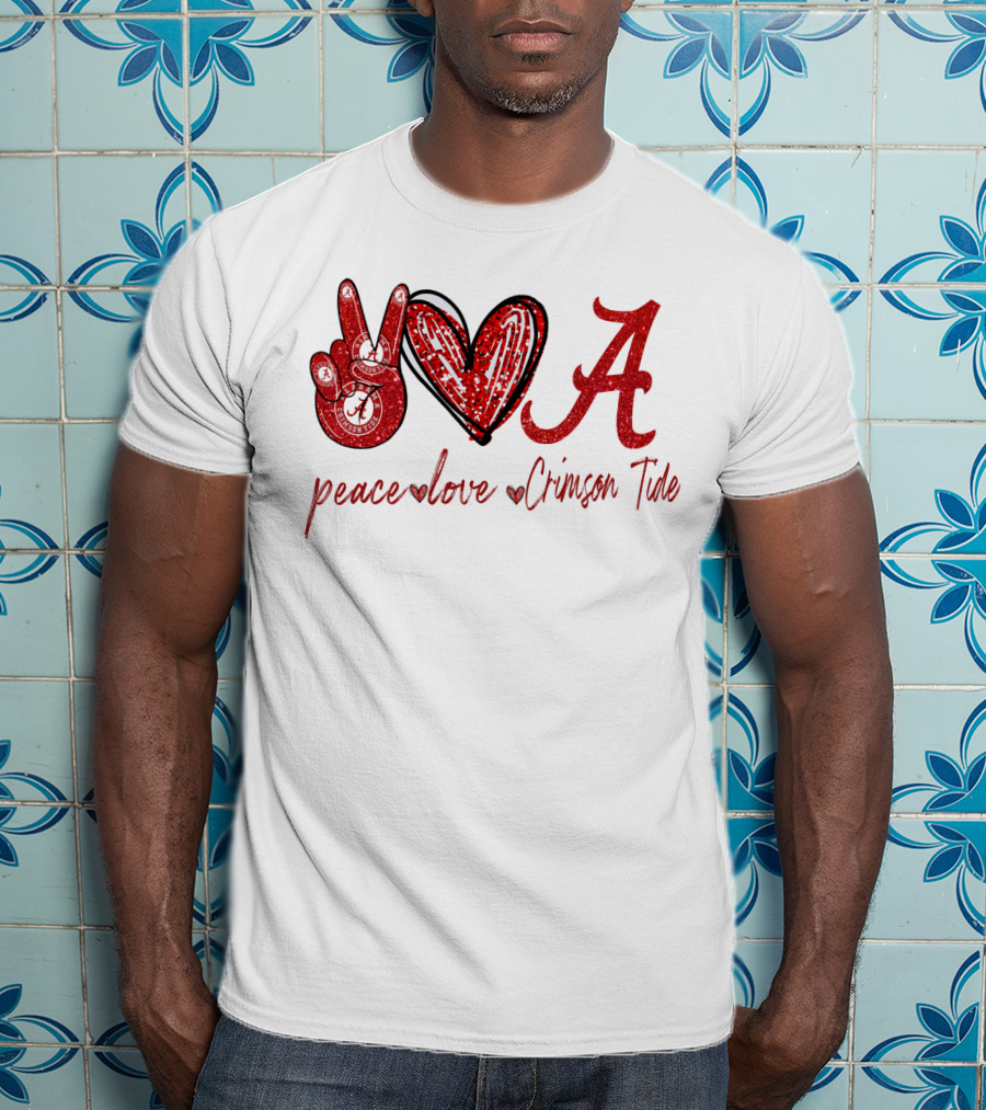 Peace Love Crimson Tide T-Shirt