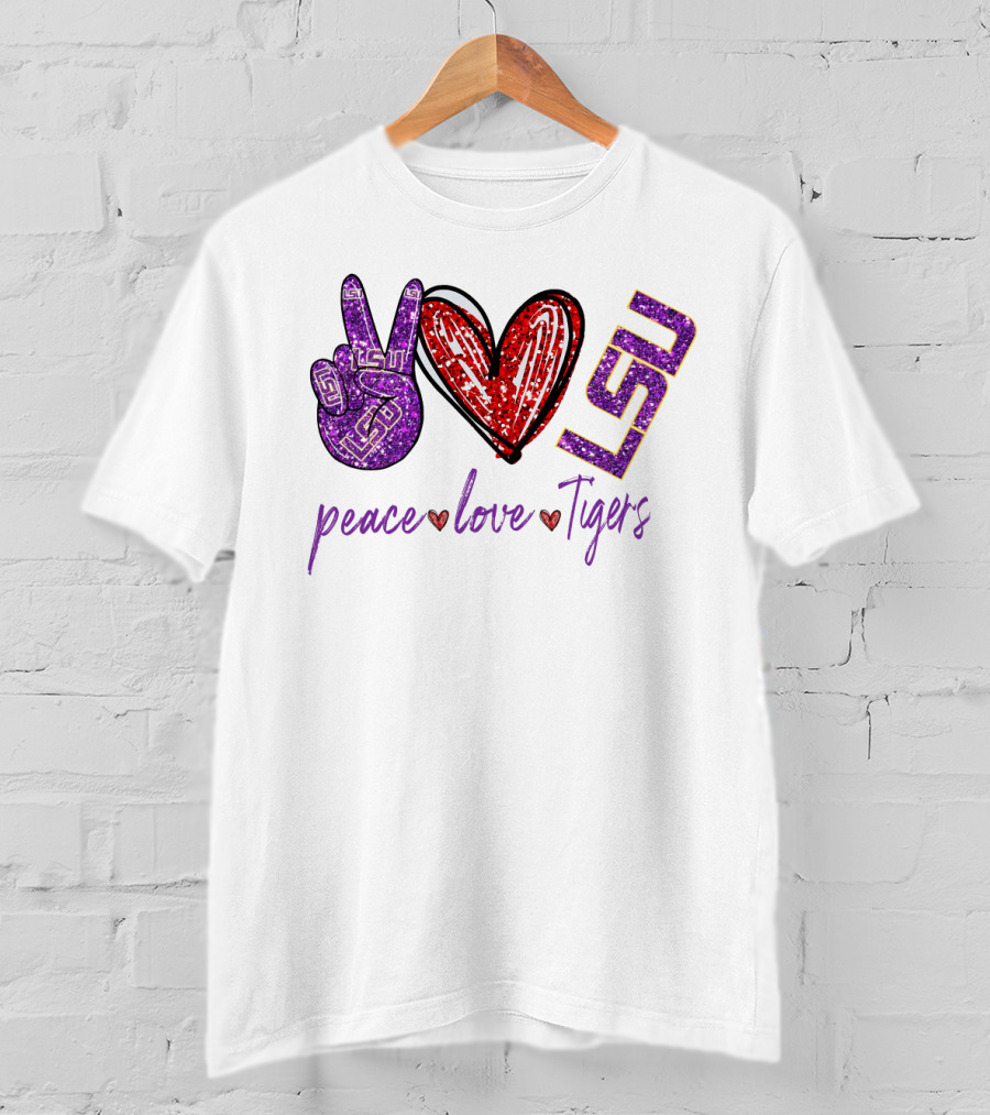 Peace Love Tigers LSU T-Shirt
