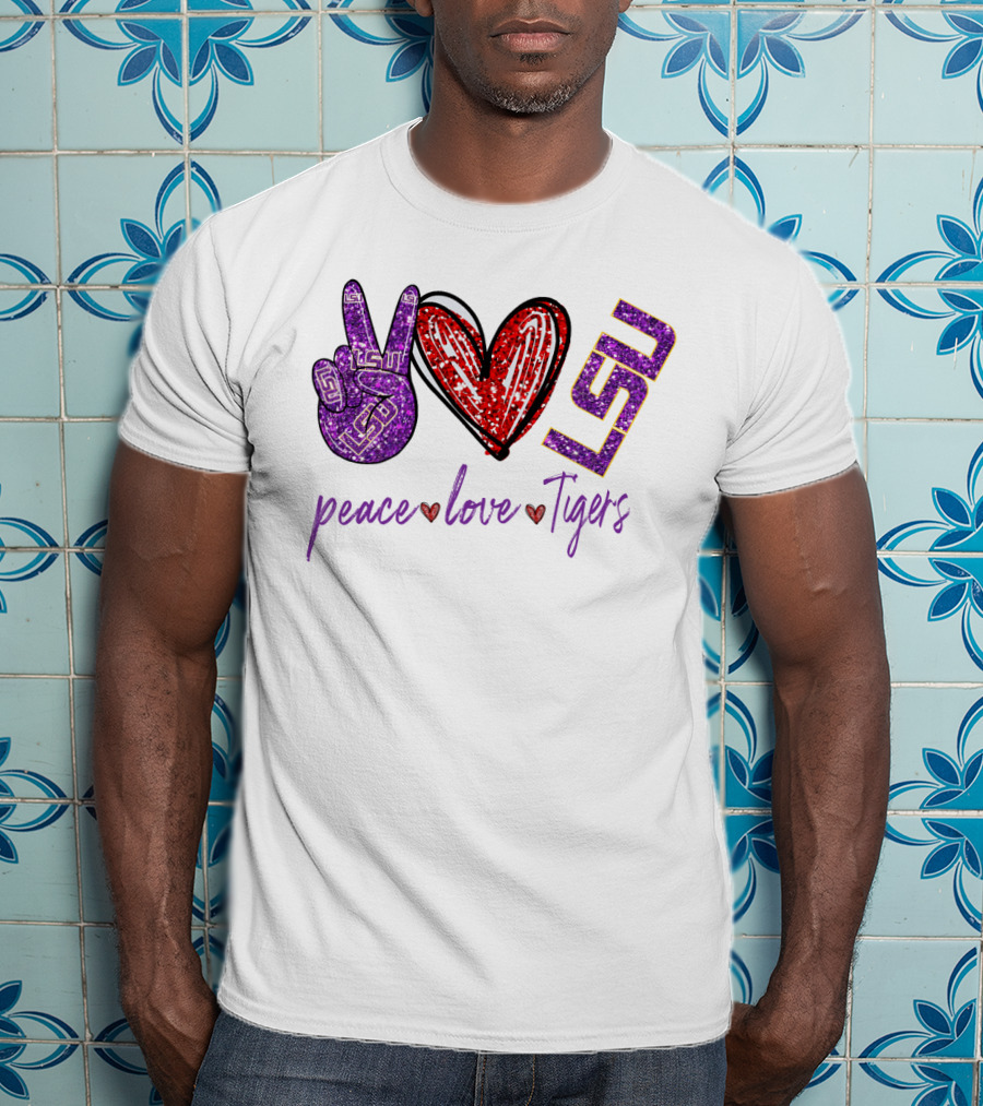 Peace Love Tigers LSU T-Shirt