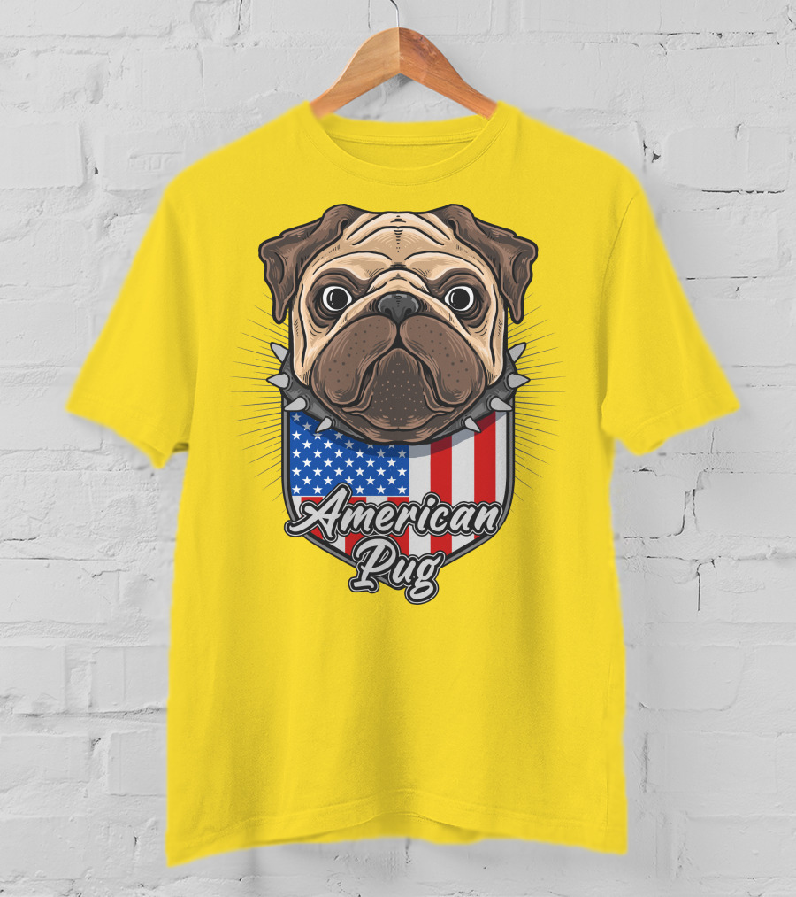 American Pug Bulldog USA T-Shirt