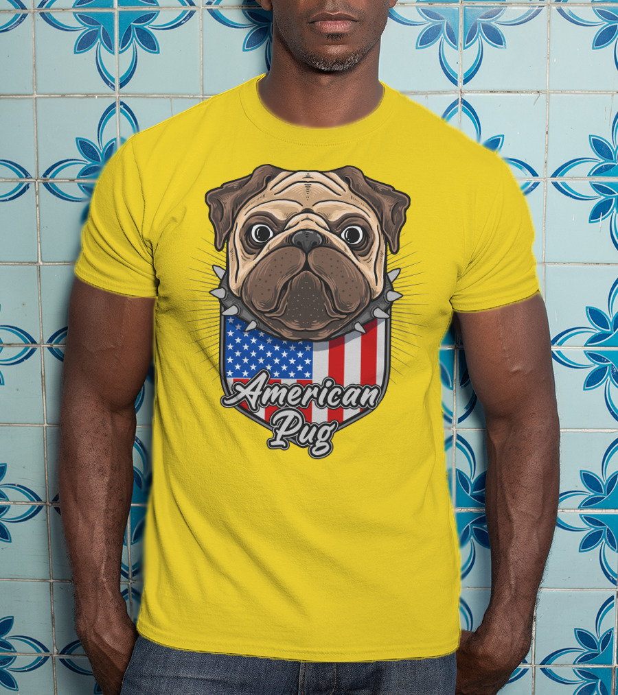 American Pug Bulldog USA T-Shirt