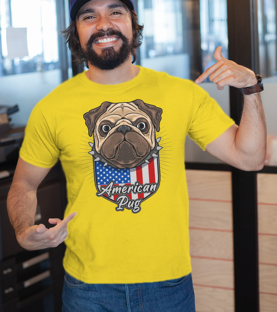 American Pug Bulldog USA T-Shirt