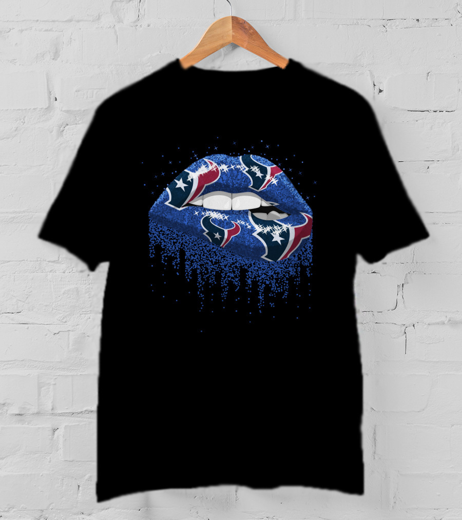 Houston Texans Dripping Lips T-Shirt