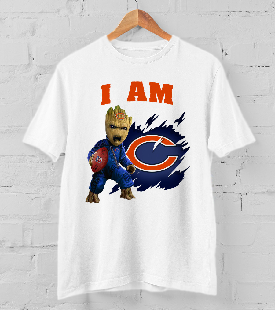 I Am Groot Chicago Bears Football C T-Shirt