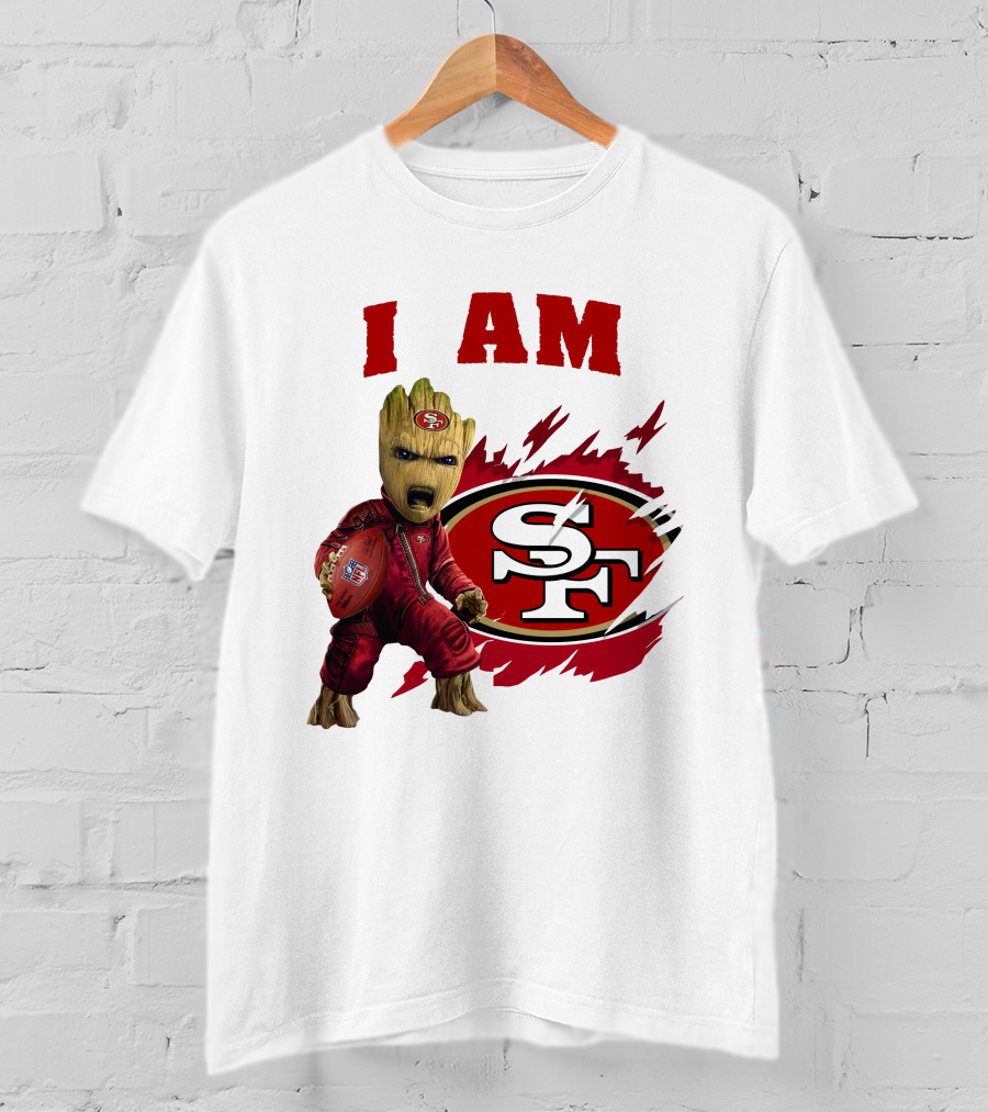 I Am Groot San Francisco 49ers Football Play T-Shirt