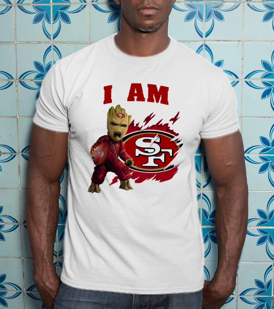 I Am Groot San Francisco 49ers Football Play T-Shirt