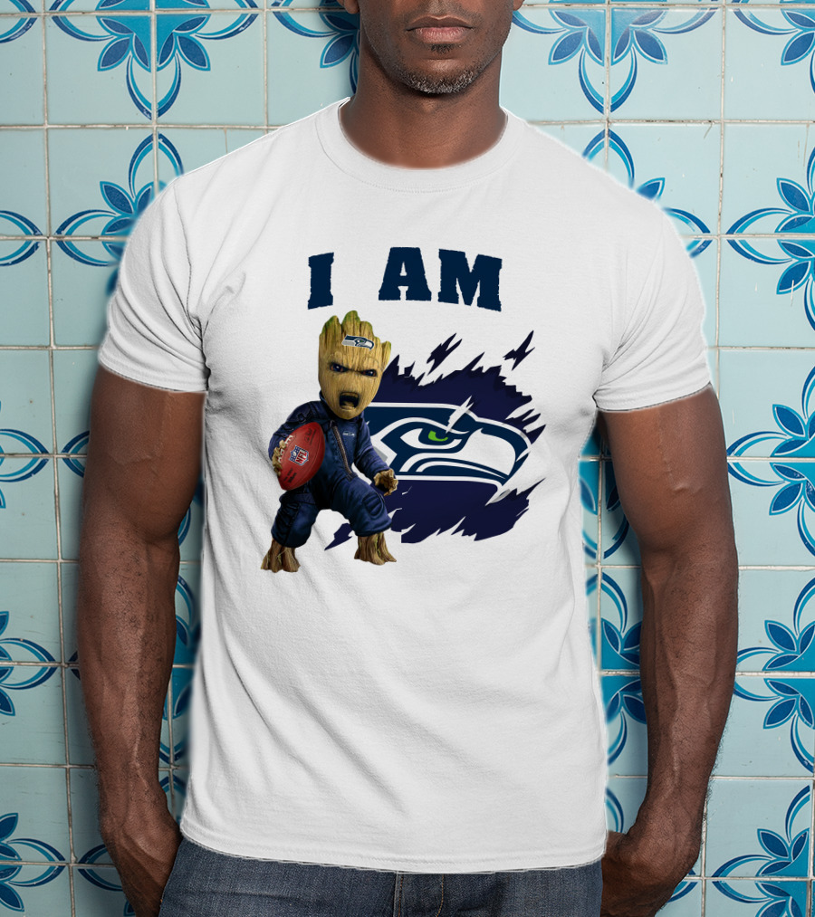 I Am Groot Seattle Seahawks Football T-Shirt