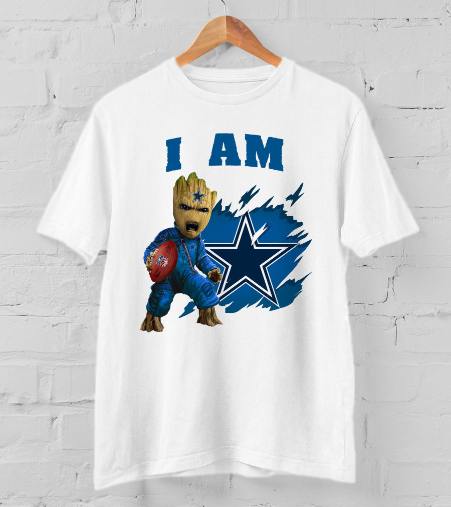 I Am Groot Dallas Cowboys Star Football T-Shirt