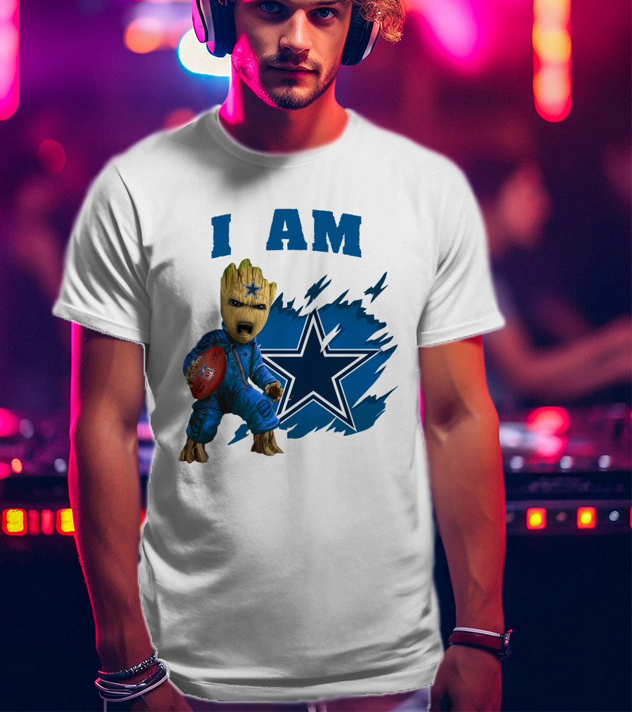 I Am Groot Dallas Cowboys Star Football T-Shirt