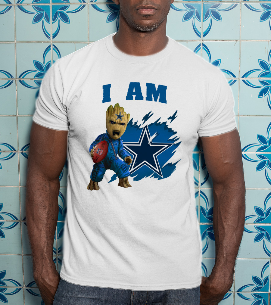I Am Groot Dallas Cowboys Star Football T-Shirt