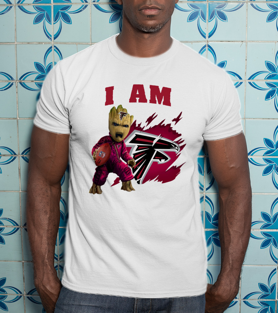 I Am Groot Atlanta Falcons Football Team Fan T-Shirt