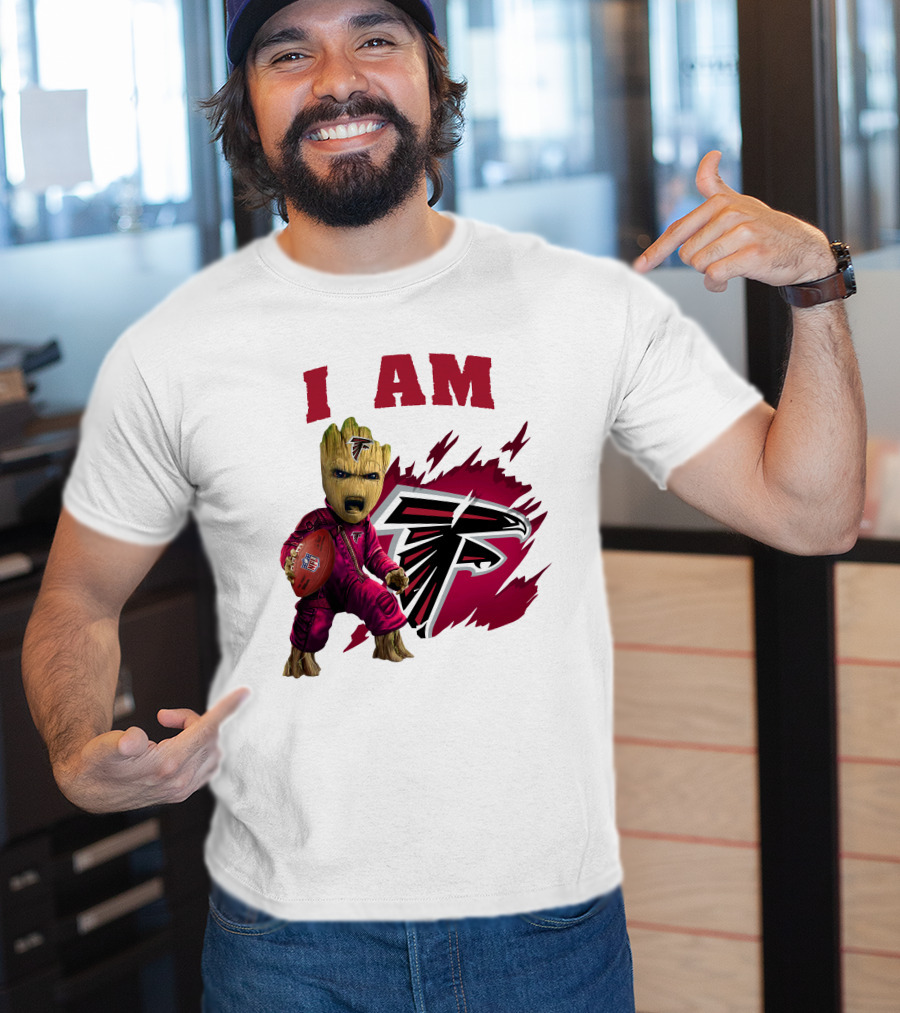 I Am Groot Atlanta Falcons Football Team Fan T-Shirt