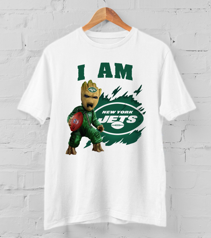 I Am Groot New York Jets Football Character T-Shirt